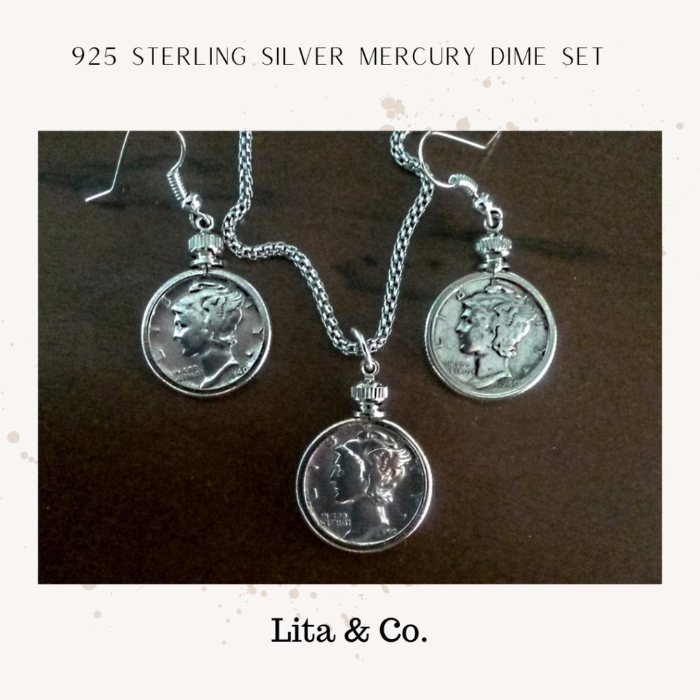 Mercury Dime Sterling Silver Set.